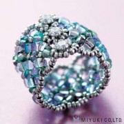 Miyuki Bead Jewelry Kit BO 102-1 Manchette Ring Blue